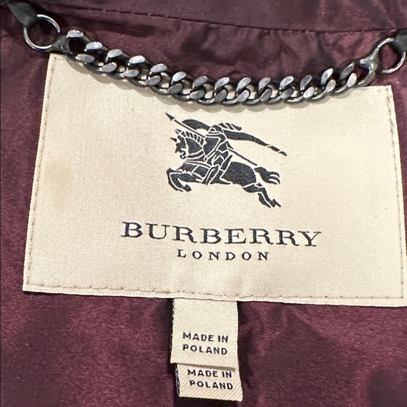 Womens Double-Breasted Cropped Jacket - Dark Burgundy - Picture 4 of 9